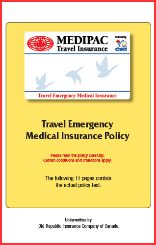 Travel Emergency Medical Insurance Policy